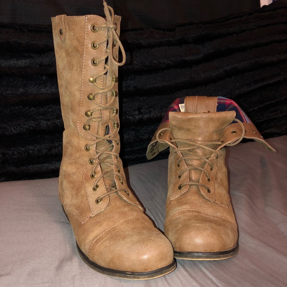 Madden Girl Combat Boots
